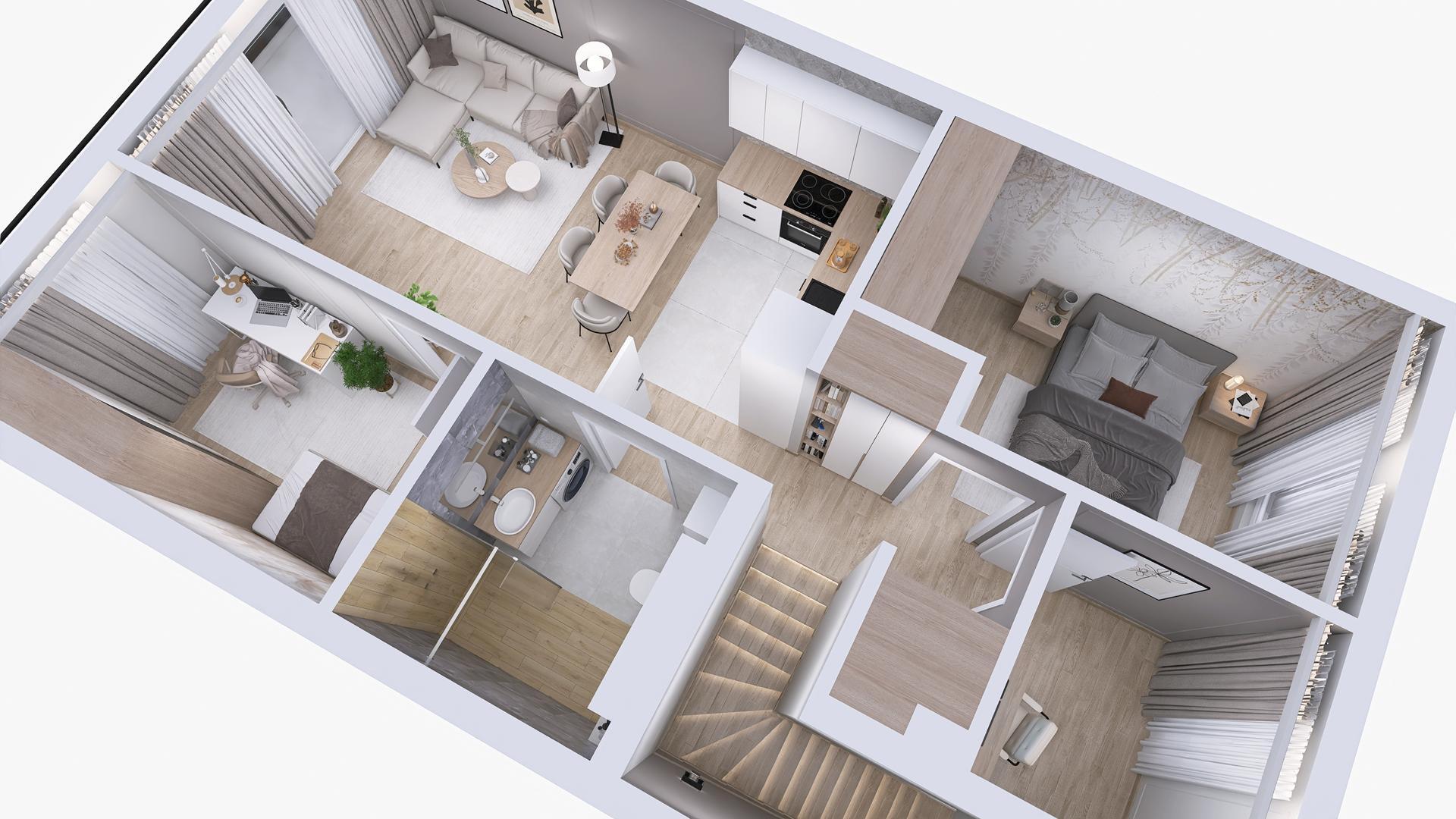 Galeria - rzut 3D
