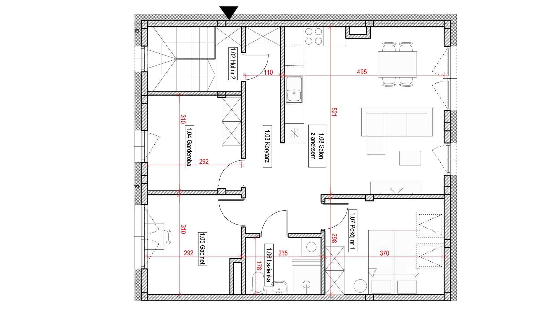 Galeria M2 - rzut lokalu