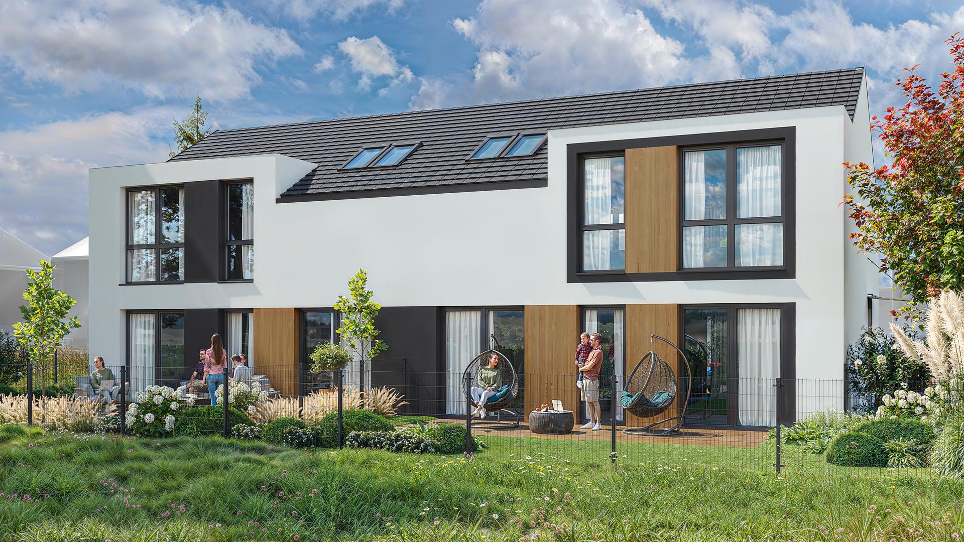 Świerkowe Zacisze (etap 2) - widok zewnętrzny na ogród