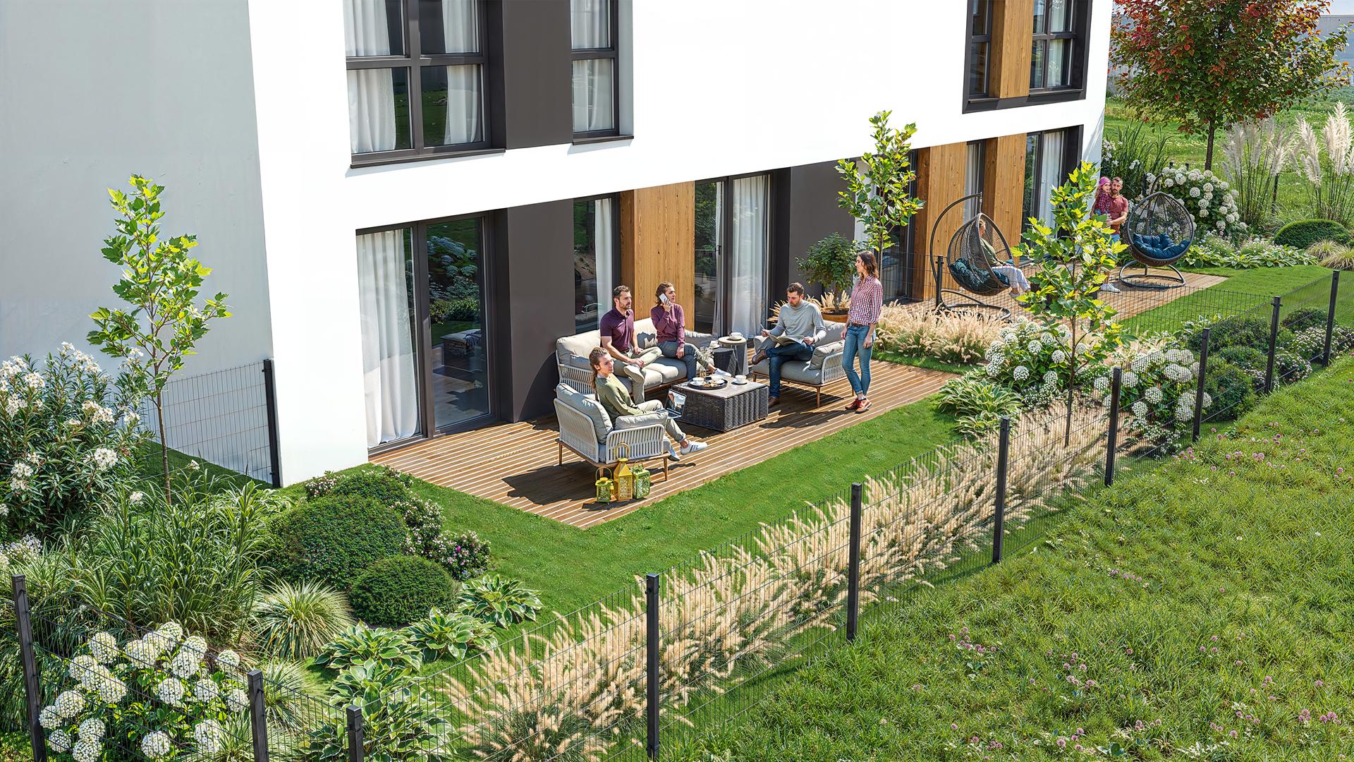 Świerkowe Zacisze (etap 2) - widok zewnętrzny na ogród